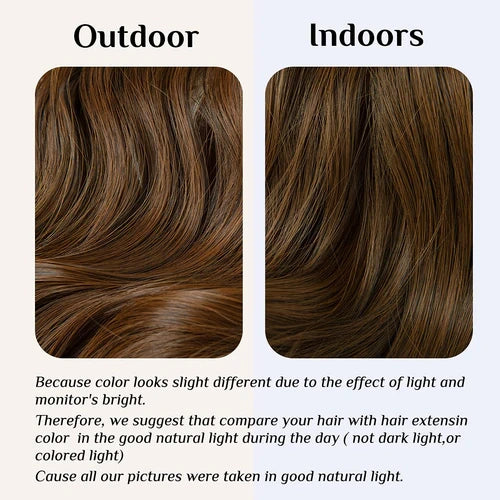 Luxora™ Halo Light Brown hårforlængelser