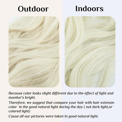 Luxora™ Halo Platinum Blonde hårforlængelser