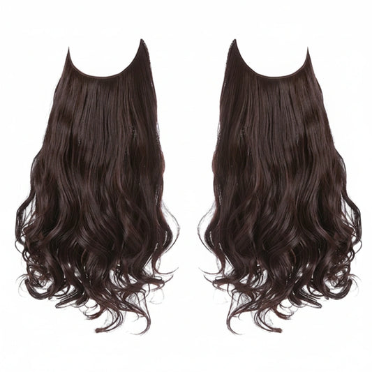 Luxora™ Halo Chestnut Brown hårforlængelser