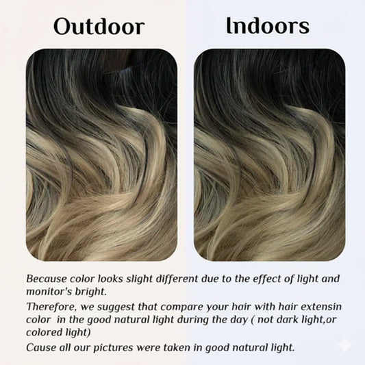 Luxora™ Halo Ash Ombre hårforlængelser