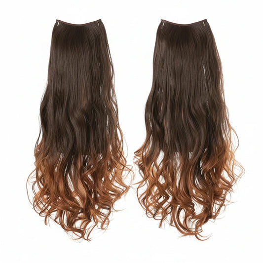 Luxora™ Halo Auburn Ombre hårforlængelser