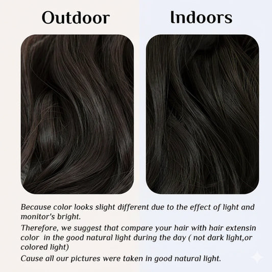 Luxora™ Halo Dark Brown hårforlængelser