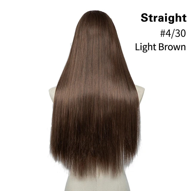 Luxora™ Straight Light Brown Clip-In Hair Extensions