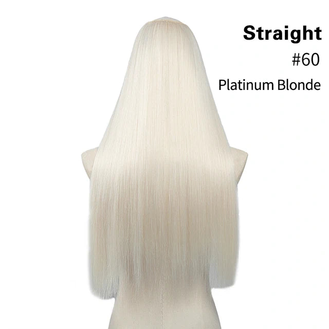 Luxora™ Straight Platinum Blonde Clip-In Hair Extensions