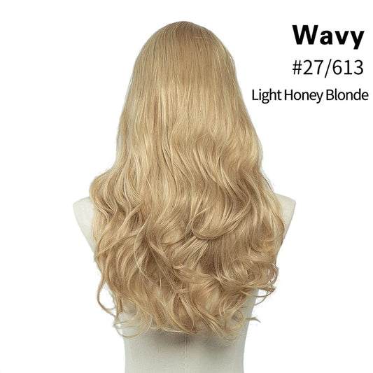 Luxora™ Wavy Light Honey Blonde Clip-In Hair Extensions