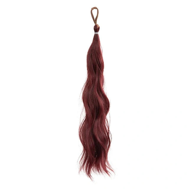 Luxora™ Ruby Wine Ponytail Hair Extensions
