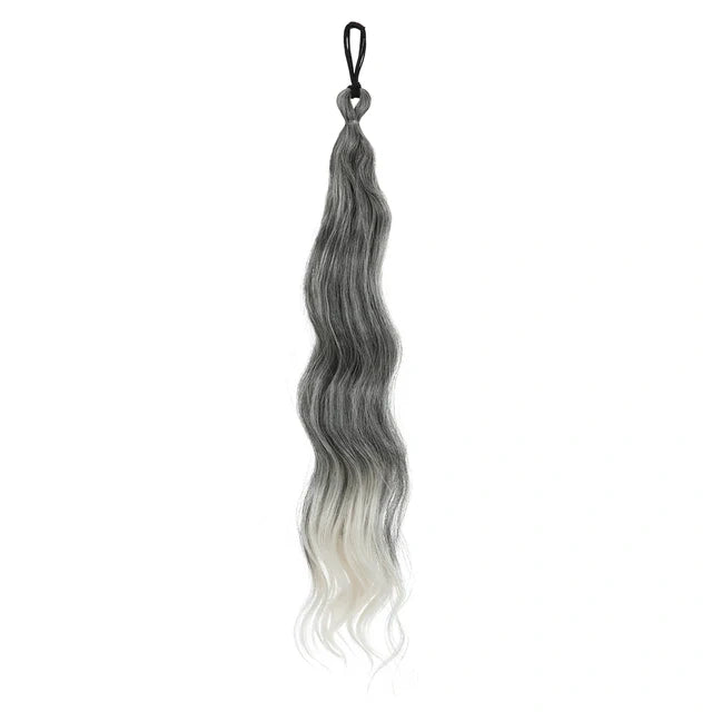 Luxora™ Silver Ombre Ponytail Hair Extensions