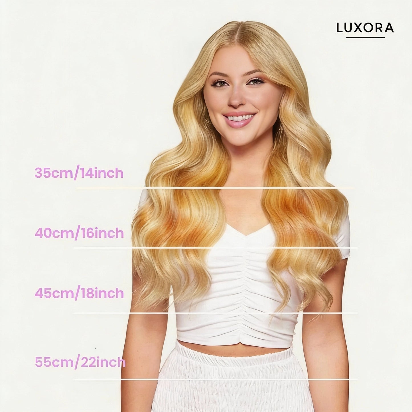 Luxora™ Halo Haarverlängerung – Dunkelblond