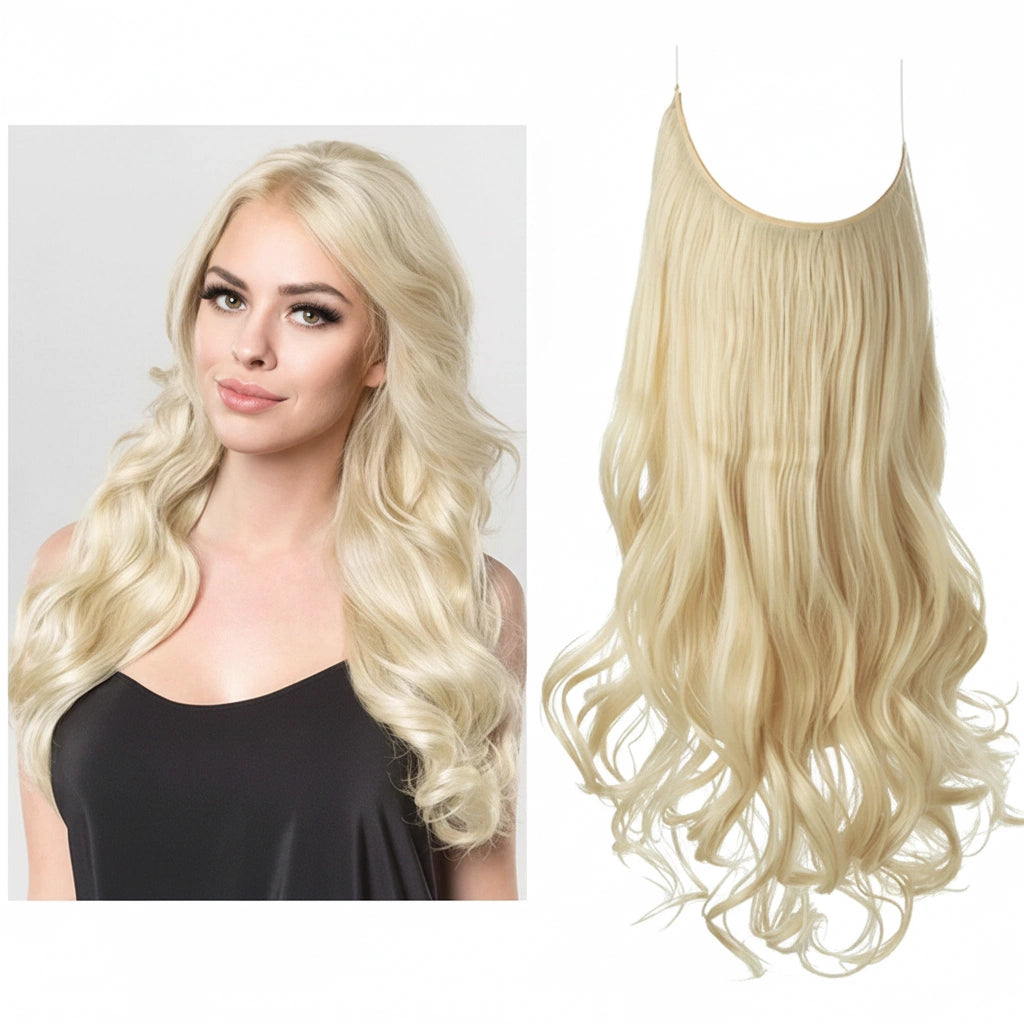 Luxora™ Halo Light Blonde Hair Extensions