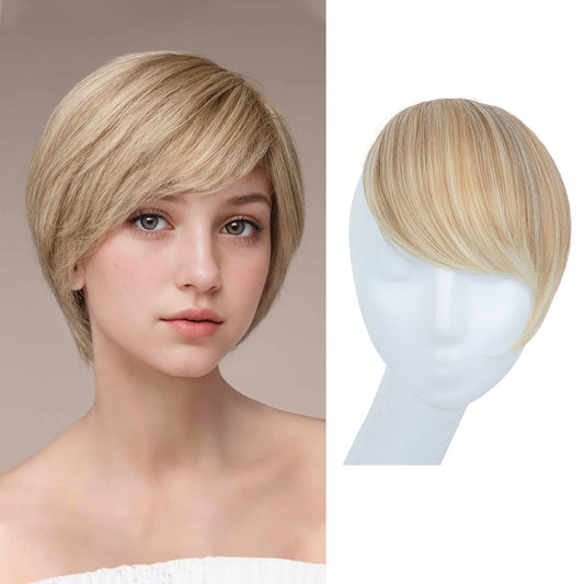 Sunny Blonde Clip-in Bangs