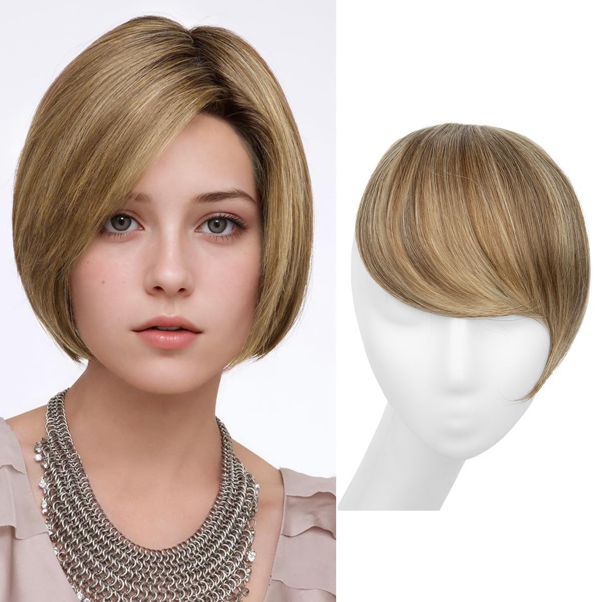 Bahama Beige Clip-in Bangs
