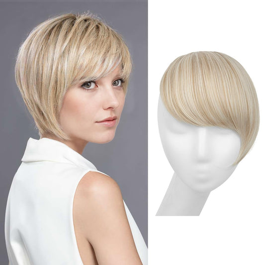 Platinum Blonde Clip-in Bangs