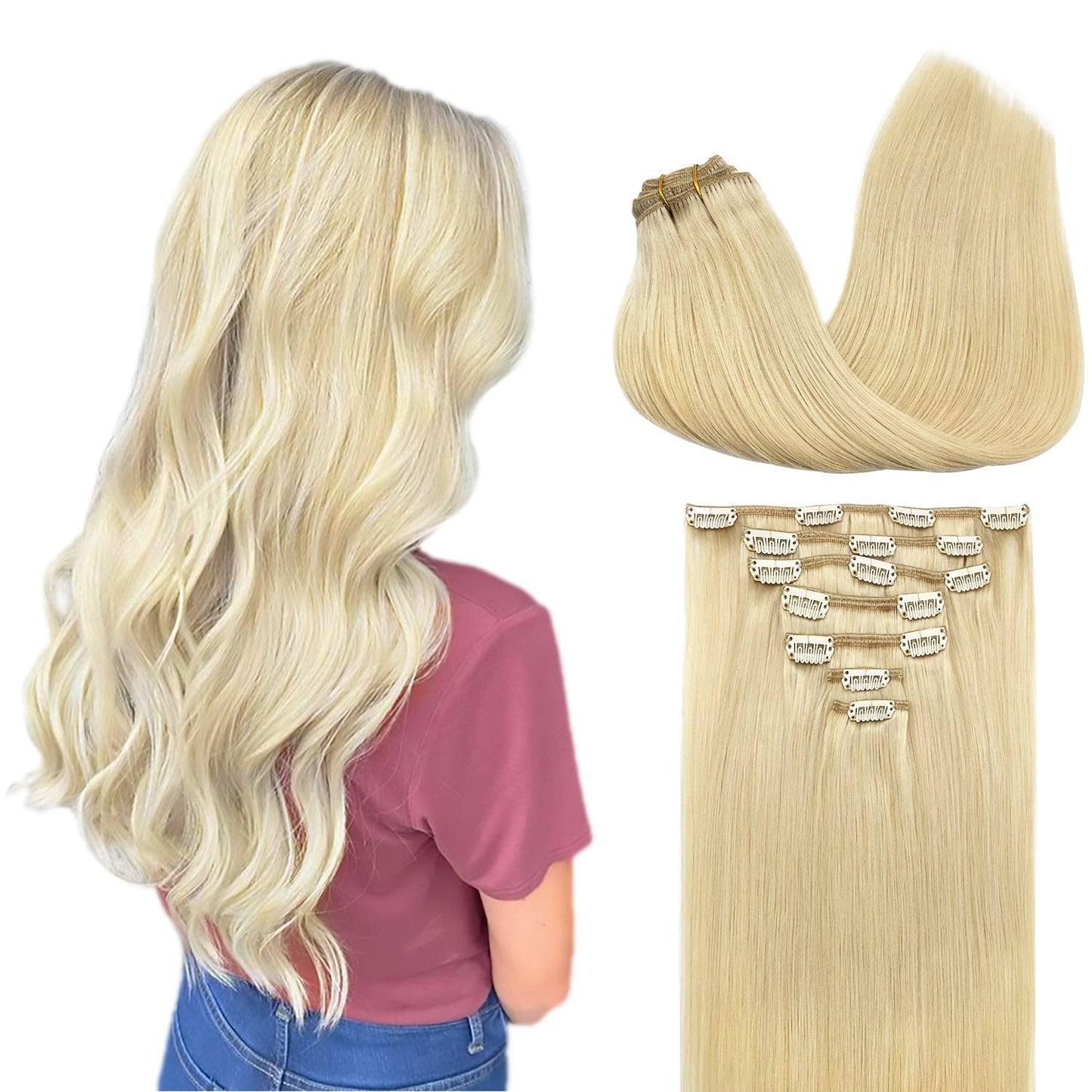 Luxora™ Beach Blonde Clip-In Hair Extensions