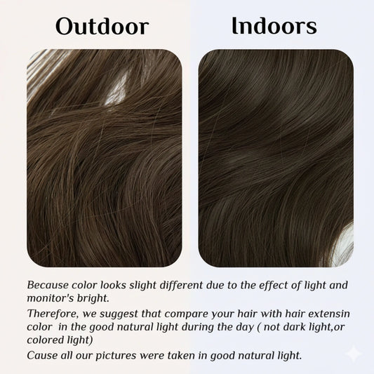 Luxora™ Halo Mocha Brown Hair Extensions