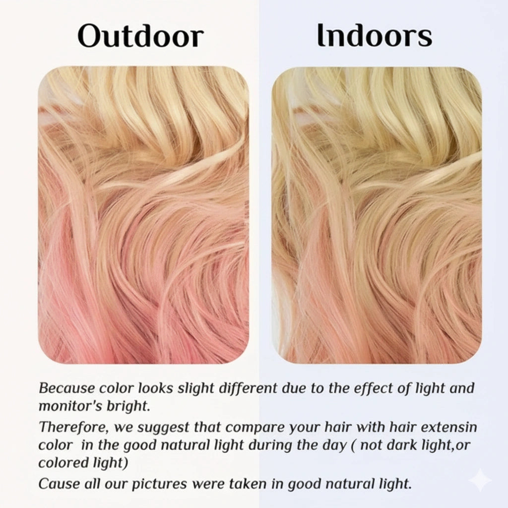 Luxora™ Halo Pink Ombre Hair Extensions