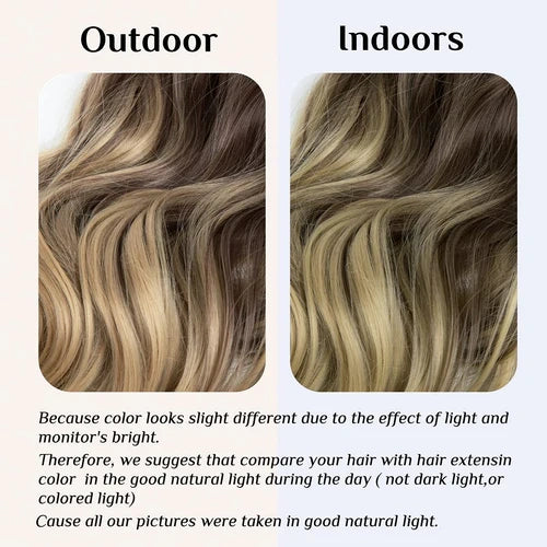 Luxora™ Halo Brown Ombre Hair Extensions