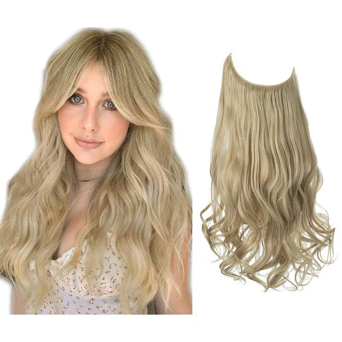 Luxora™ Halo Pale Ash Blonde Hair Extensions