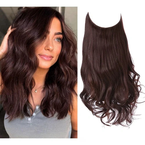 Luxora™ Halo Chocolate Brown Hair Extensions