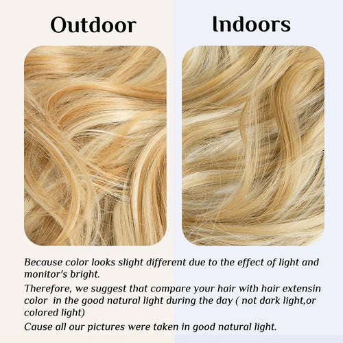 Luxora™ Halo Golden Blonde Hair Extensions