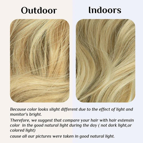 Luxora™ Halo Natural Blonde Hair Extensions