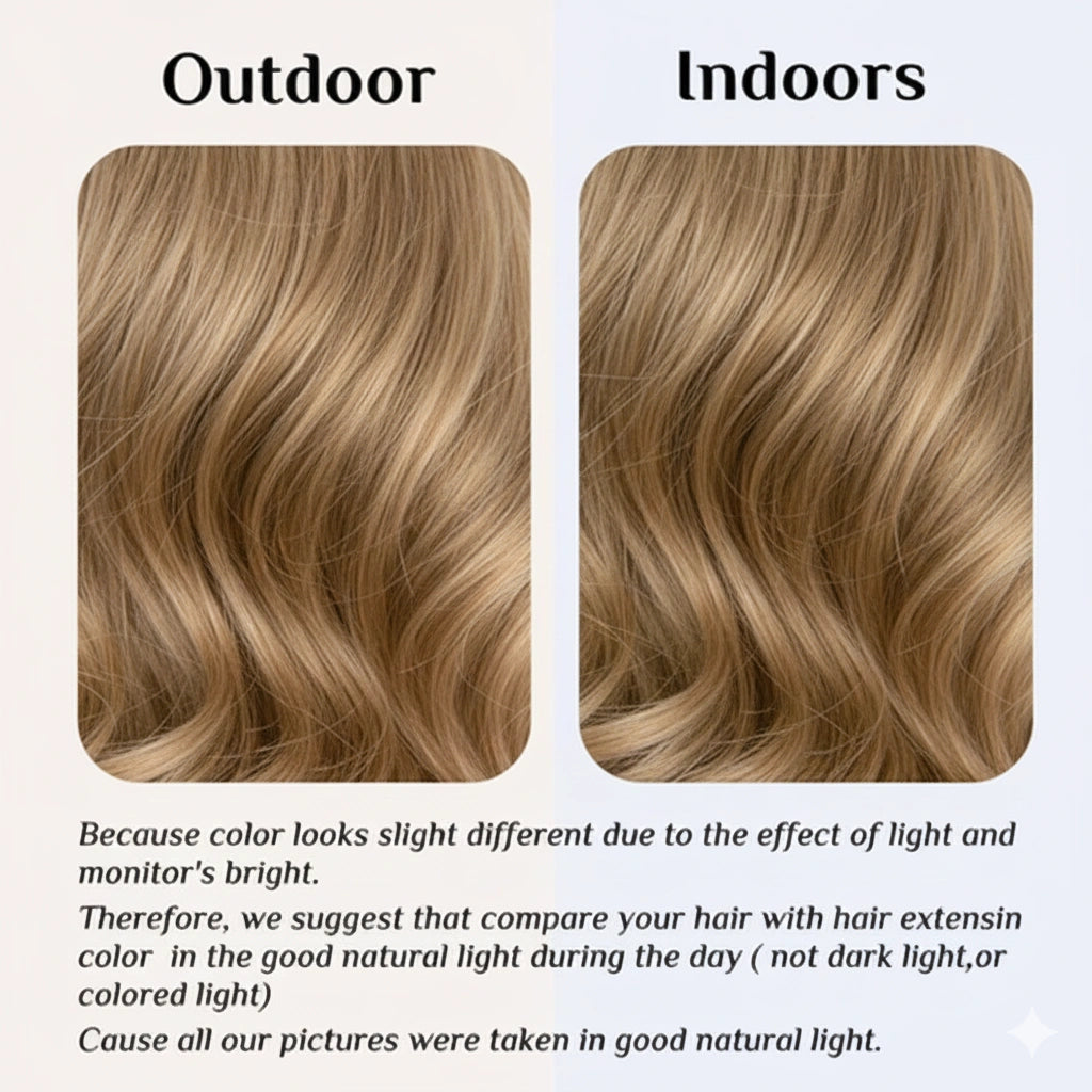 Luxora™ Halo Brown Blonde Hair Extensions