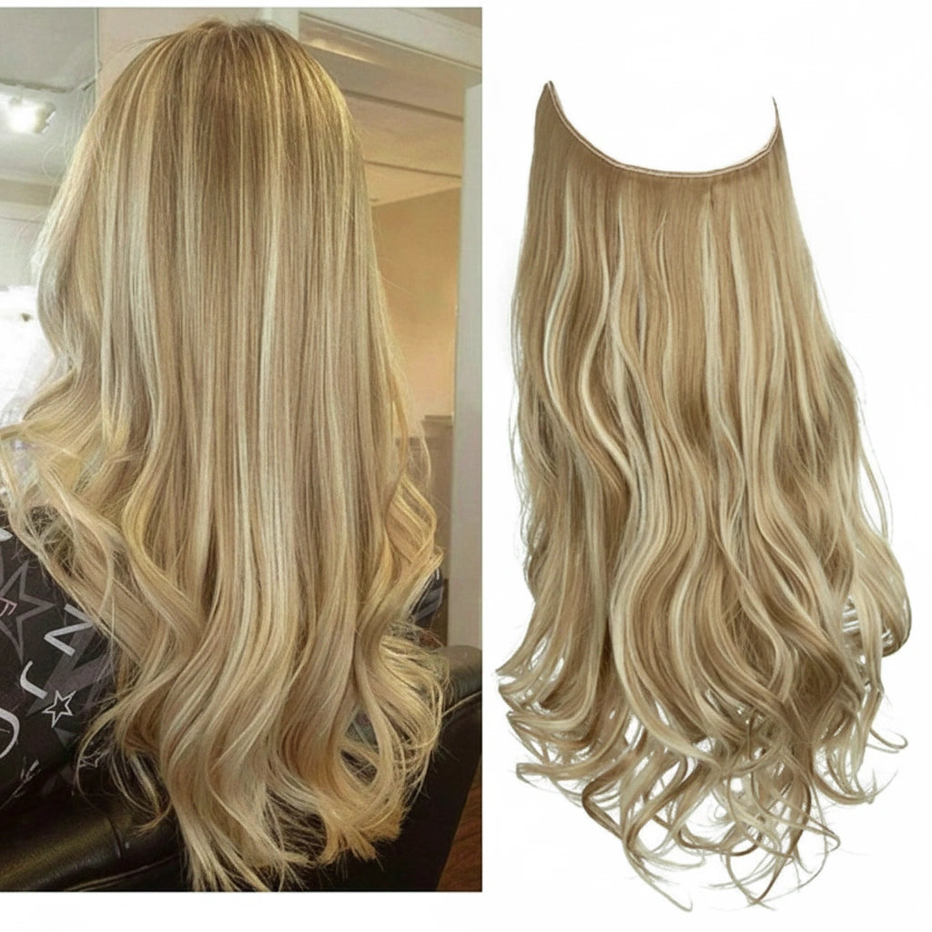Luxora™ halo beach blond hairextensions