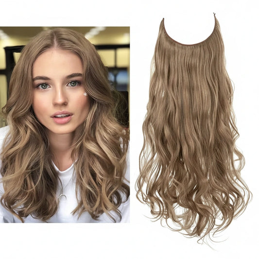 Luxora™ Halo Brown Blonde hårforlængelser