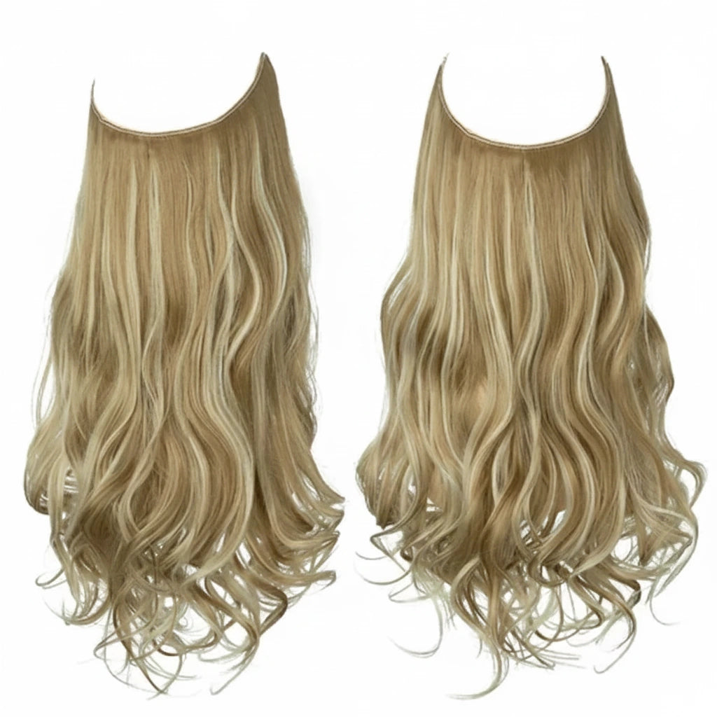 Luxora™ halo beach blond hairextensions