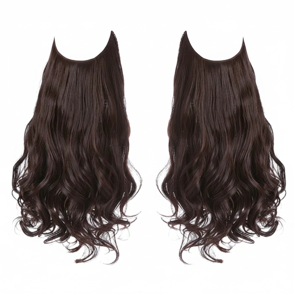 Luxora™ Halo Chestnut Brown Hair Extensions