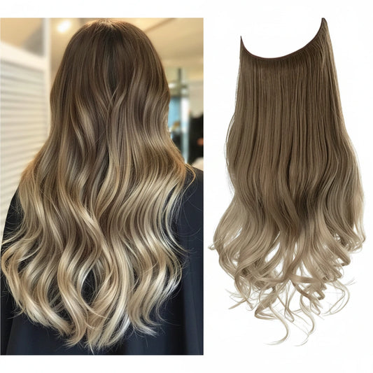 Luxora™ Halo Sandy Ombre hårforlængelser