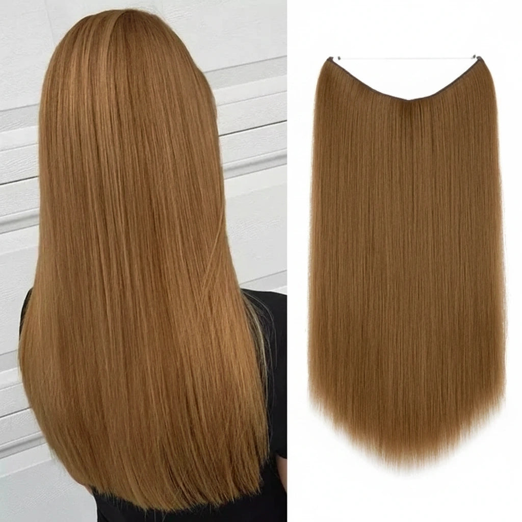 Extensions Halo Luxora™ auburn doré lisses