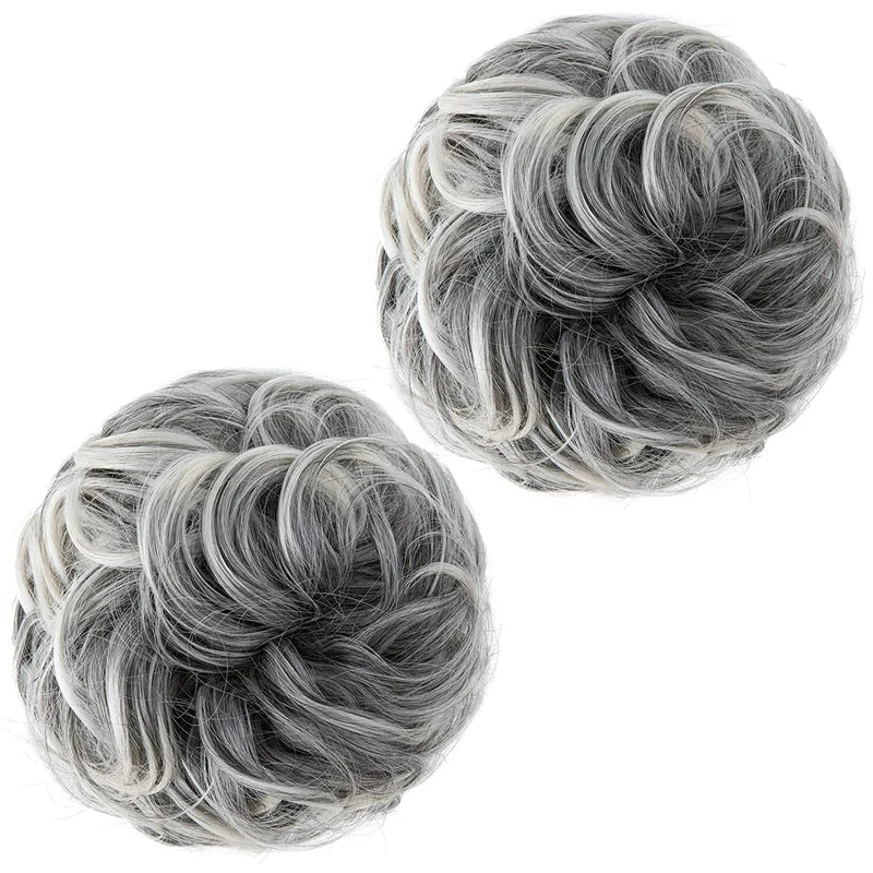 Luxora™ Grijze en Witte Knotjes (2 Stuks)