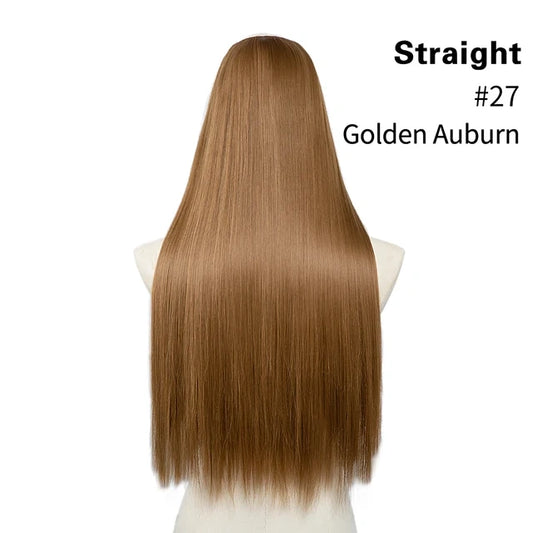 Luxora™ Straight Golden Auburn Clip-In Hair Extensions
