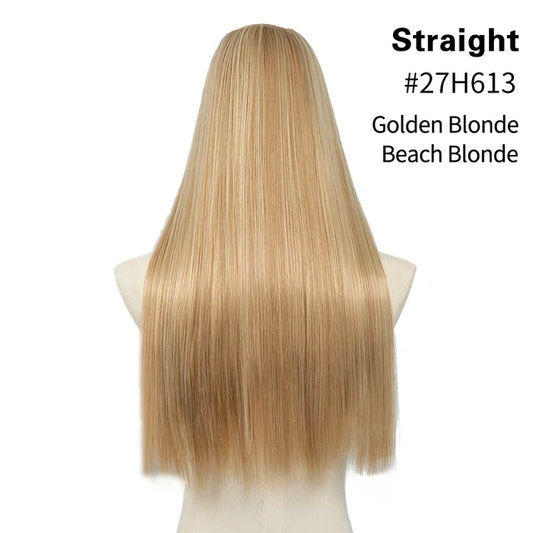 Luxora™ Straight Golden Blonde Clip-In Hair Extensions