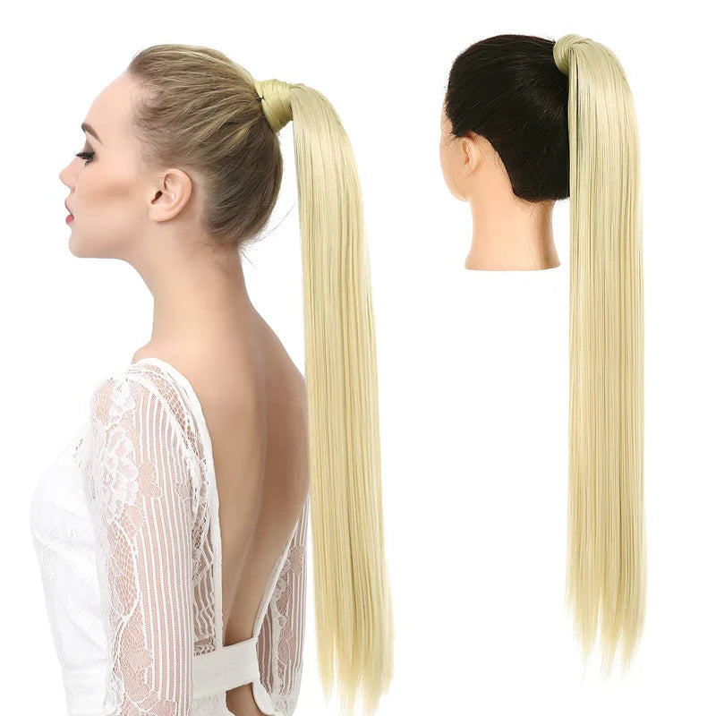 Luxora™ vaaleanblondit poninhäntätikunpidennykset