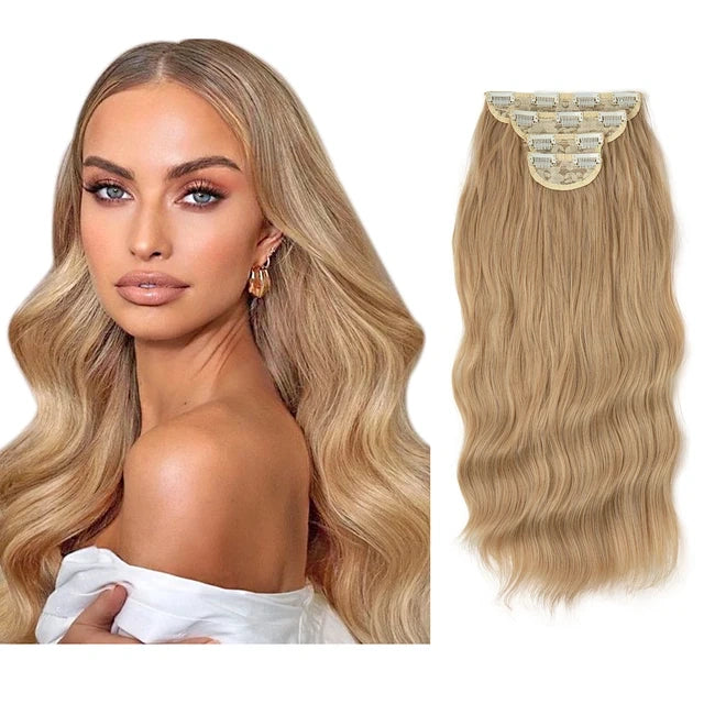 Luxora™ Light Brown Blonde Clip-In Hair Extensions