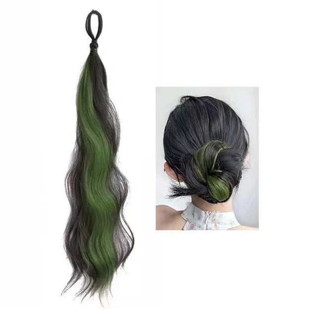 Luxora™ Olive Noir Ponytail Hair Extensions