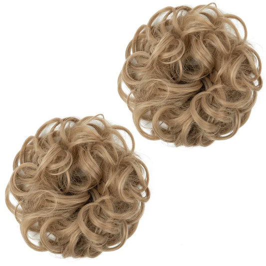 Luxora™ mittlere blonde Haar-Donuts (2 Stück)
