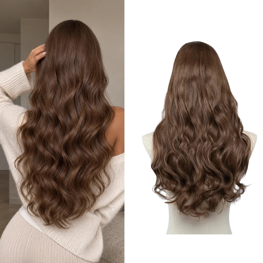 Luxora™ Brun Moyen Extensions à Clips