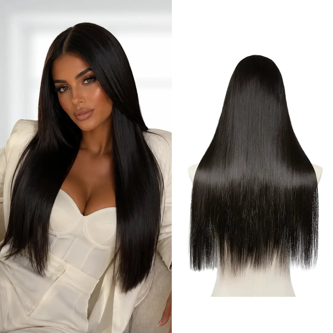 Luxora™ Noir Doux Extensions à Clips