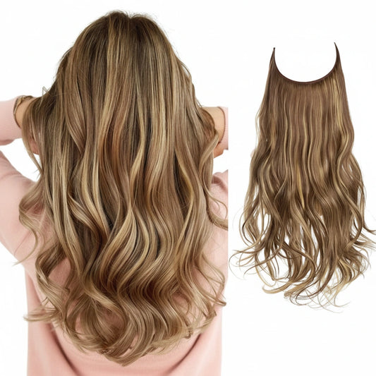 Extensões Halo Castanho Loiro Acinzentado Luxora™