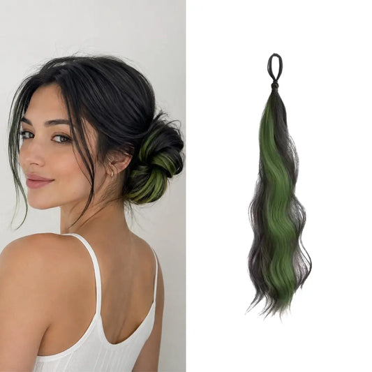 Luxora™ Olive Noir Ponytail Hair Extensions
