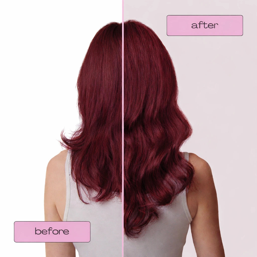 Luxora™ Halo Wine Red Hair Extensions